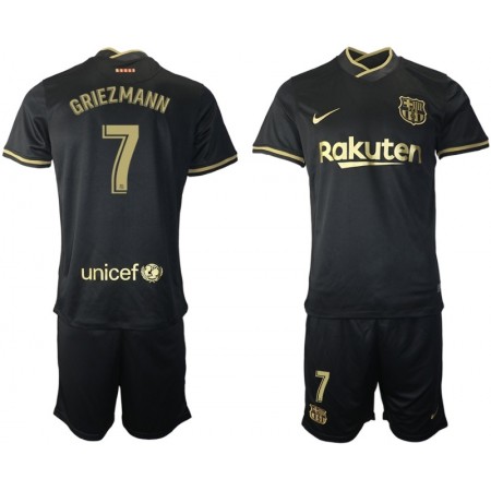 Billiga Fotbollströjor FC Barcelona Antoine Griezmann 7 Barn Borta tröja 2020/21 Kortärmad